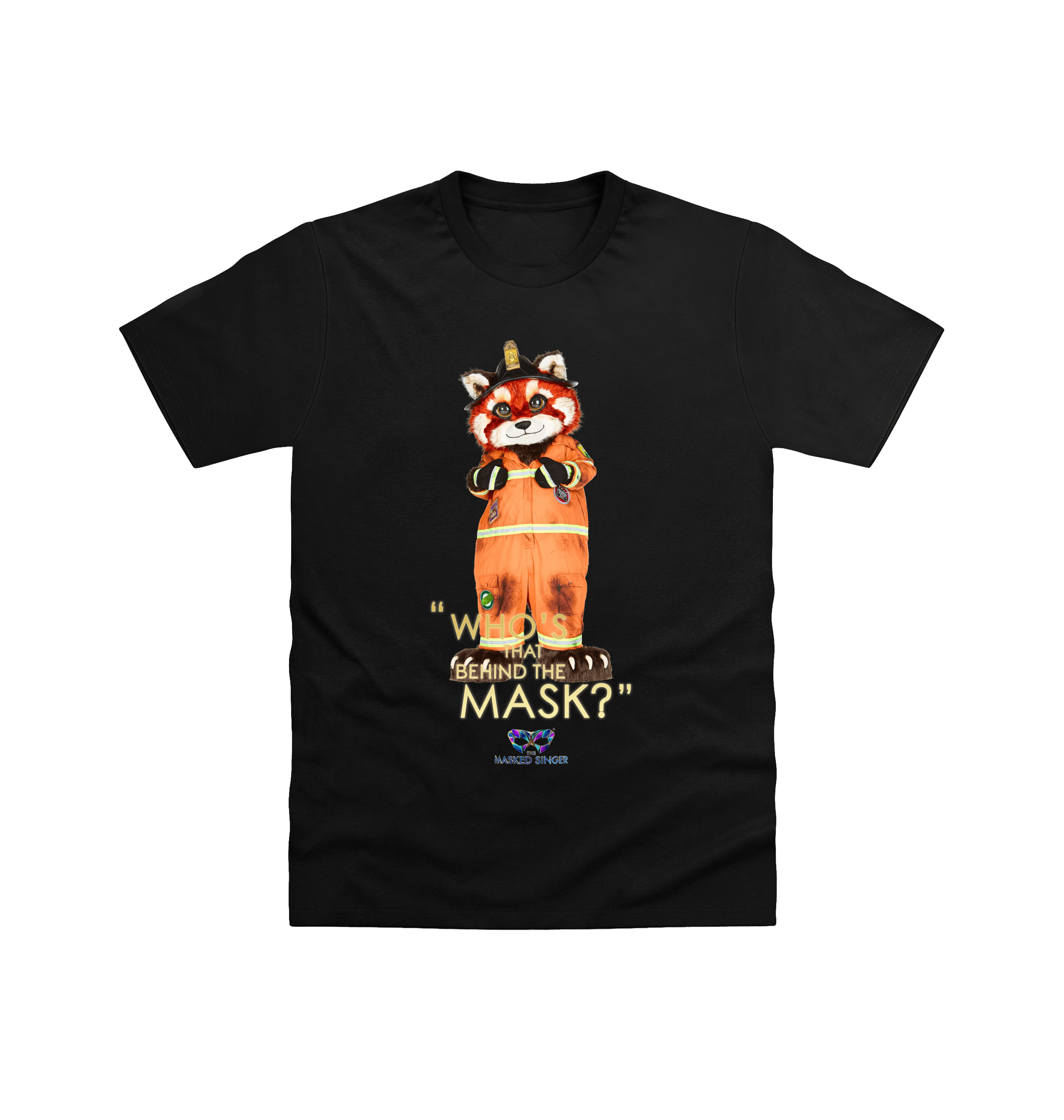 Black Printed T-shirt Front